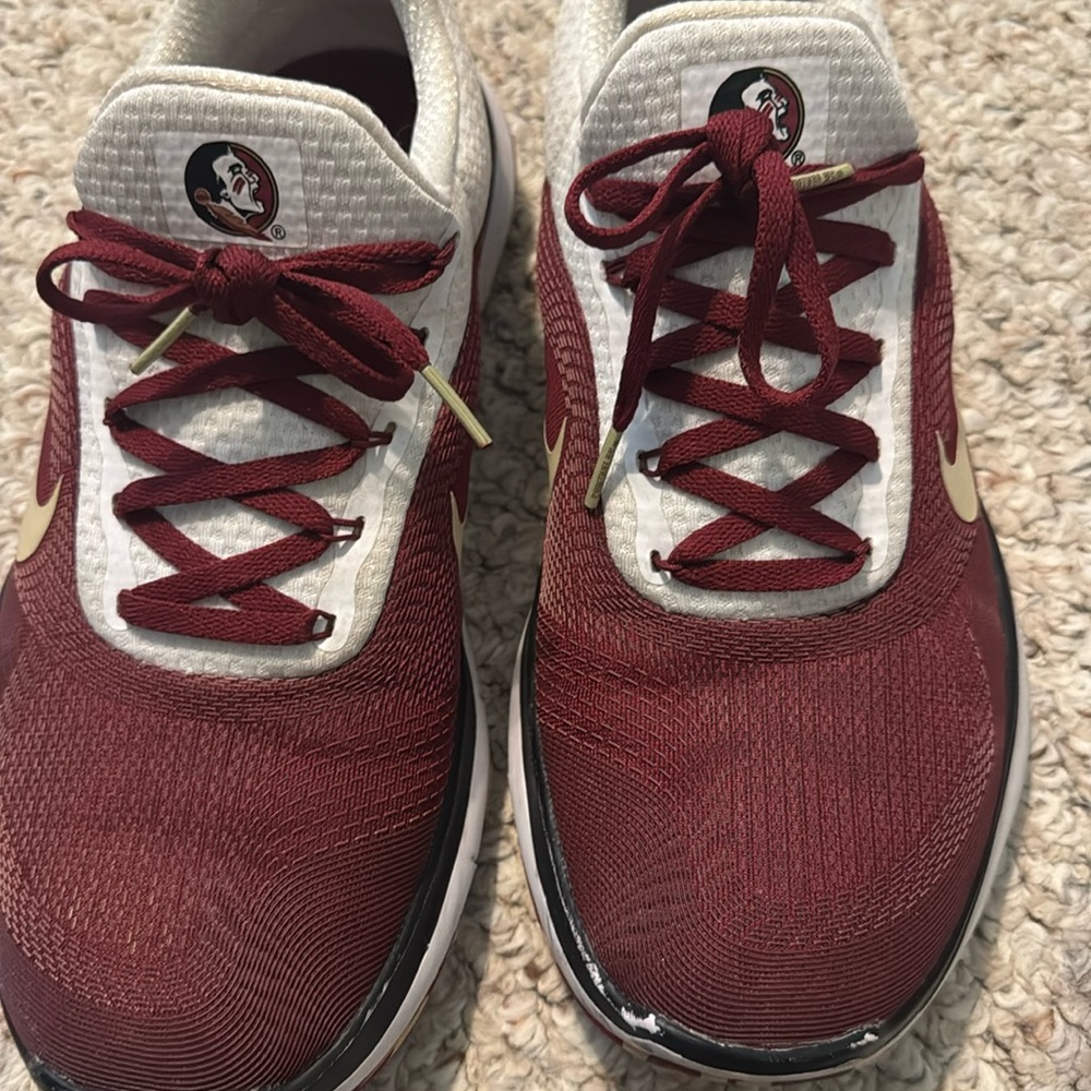 Size 9.5 Nike  free41 Florida State Seminoles Running Shoes Red FSU